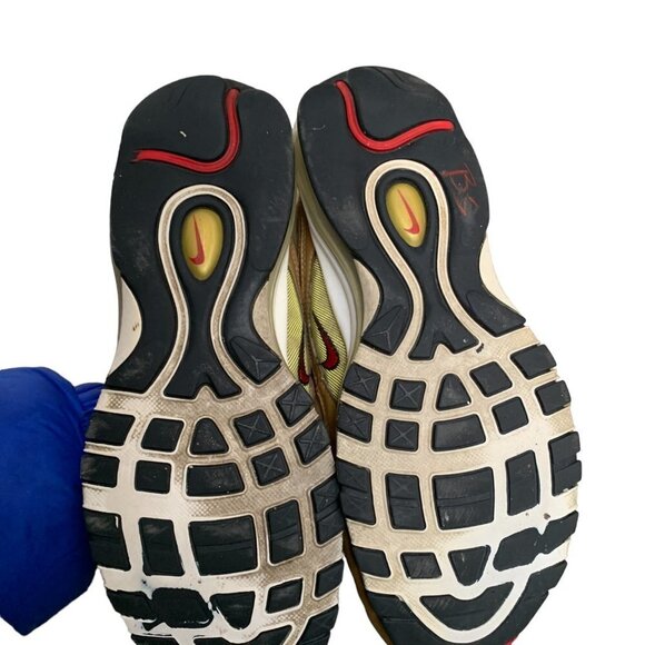 Rare 2017 Nike Air Max 97 OG QS Metallic Gold Size 9.5 - Picture 7 of 12